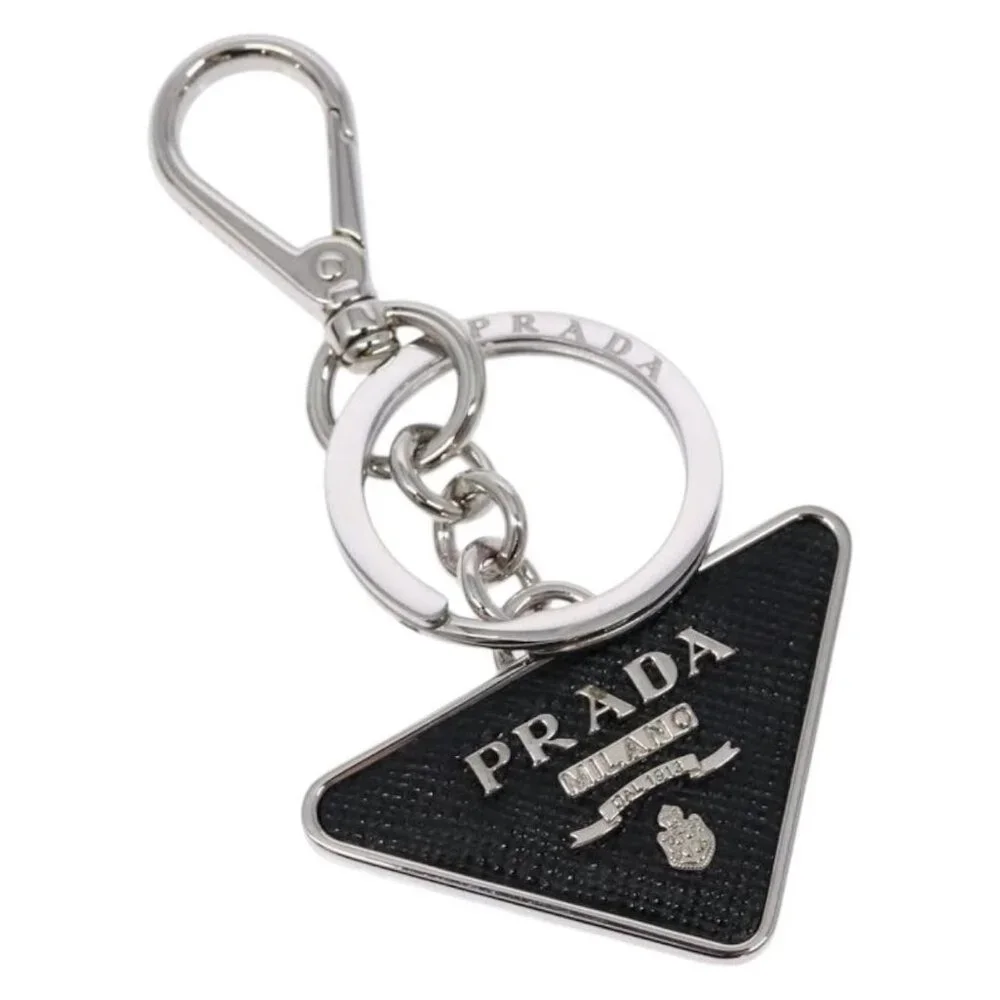 PRADA Key Charm metal Silver Auth